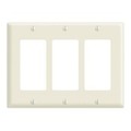 Leviton Wallplates Mid Nyl 3G Decr-A PJ263-T